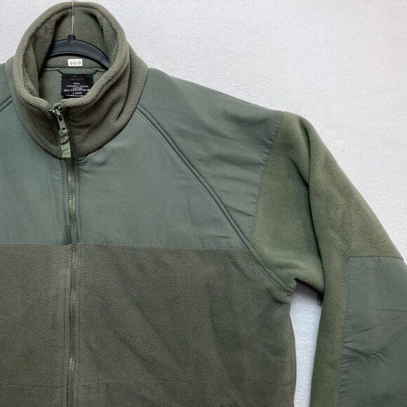 Rothco Fleece Jacket Mens L Green Army Military Full Zip - Picture 2 of 13